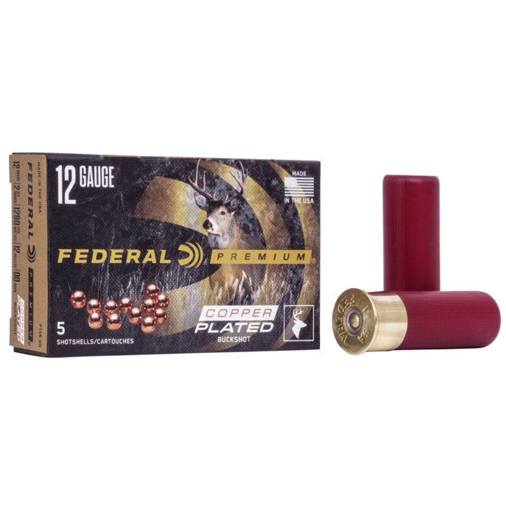 Federal P15600 Premium Magnum 12 Gauge 2.75" 1-1/2oz 00 Buck Shot 1290 fps 029465001193