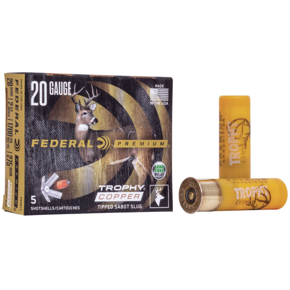 Federal 20 Gauge Shotgun Ammo Freight Train Sabot Slug 2.75 in 5/8 oz Slug