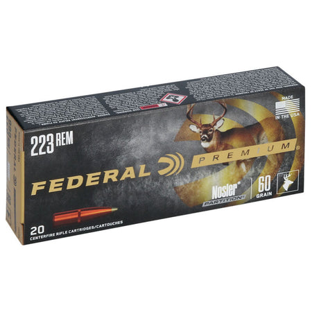 Federal .223 Remington Vital-Shok 60 grain Nosler Partition ammunition