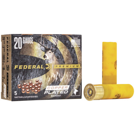 Federal P2582B Premium Magnum 20 Gauge 3" 1-1/4oz 2 Buck Shot 1100 fps 029465017958