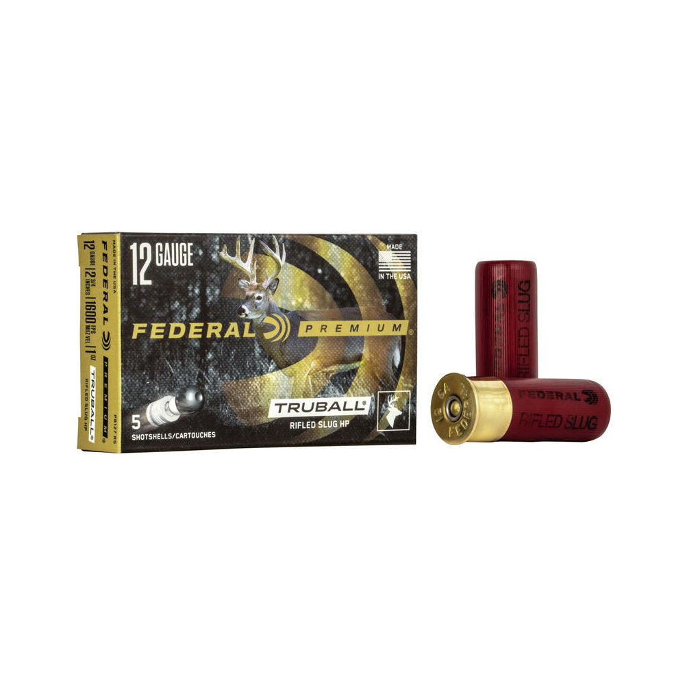 Federal PB127RS Premium Vital-Shok TruBall 12 Gauge 2.75" 1oz TruBall 1600 fps 029465025267