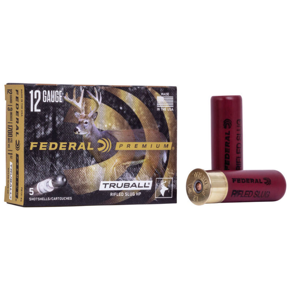 Federal PB131RS Premium Vital-Shok TruBall 12 Gauge 3" 1oz Slug 1700 fps 029465029807