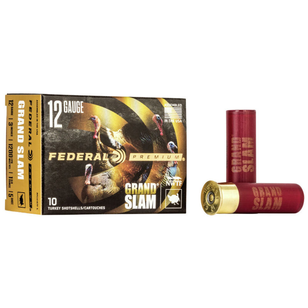 Federal PFCX157F5 Premium Grand Slam 12 Gauge 3" 1-3/4oz 5 Shot 1200 fps 604544631814