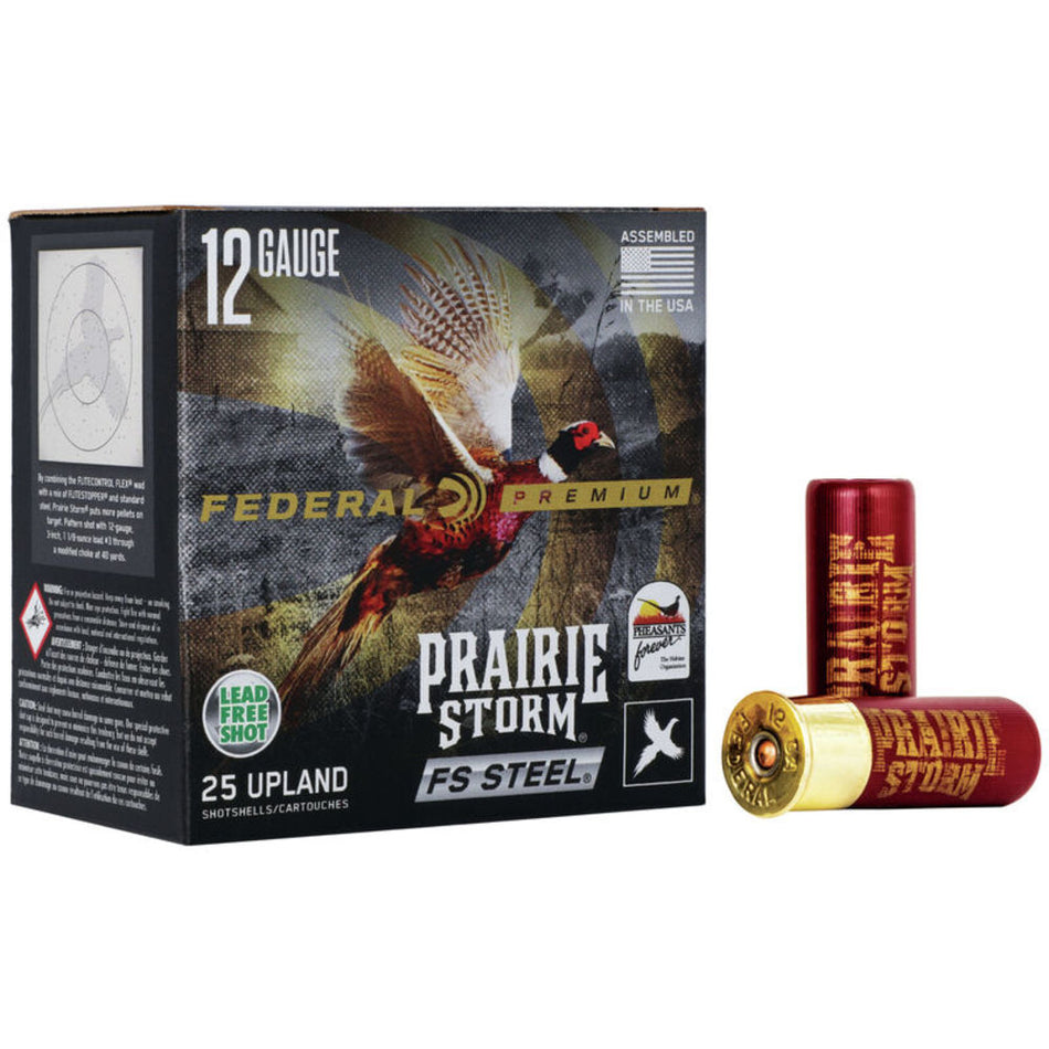 Federal PFSX147FS3 Premium Prairie Storm FS 12 Gauge 2.75" 1-1/8oz 3 Shot 1600 fps 604544626674
