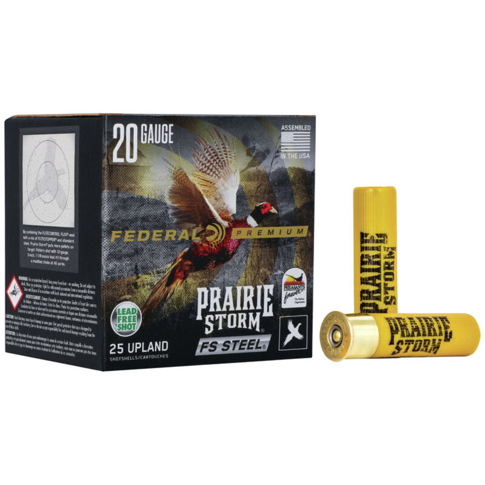 Federal PFSX207FS4 Premium Prairie Storm FS 20 Gauge 3" 7/8oz 4 Shot 1500 fps 604544627152