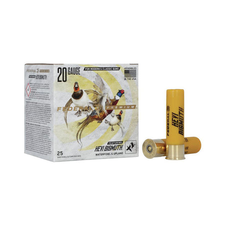 Federal PHBX2444 Premium HEVI-Bismuth 20 Gauge 3" 1-1/8oz 4 Shot 1350 fps 604544687576