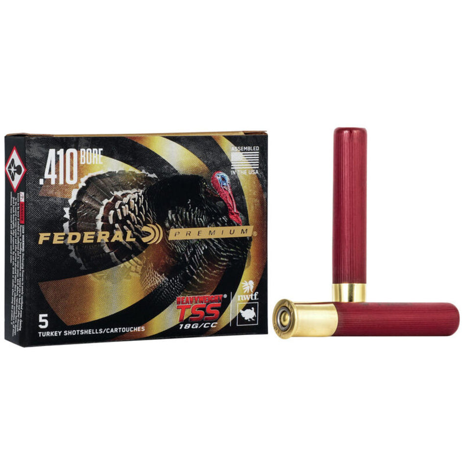 Federal PTSS419F7 Premium Turkey Heavyweight TSS .410 Bore 3" 13/16oz 7 Shot 1100 fps 604544690002