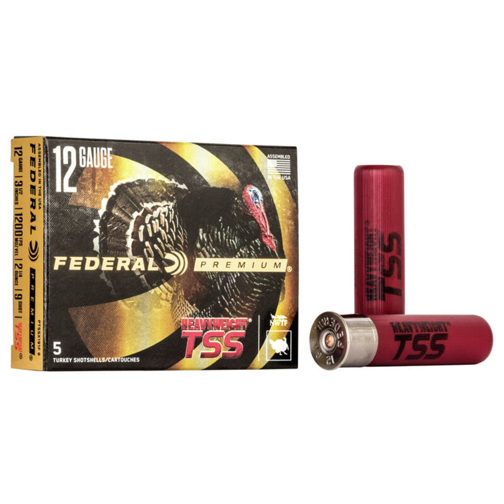 Federal PTSSX191F9 Premium Turkey Heavyweight TSS 12 Gauge 3.5" 21/4oz 9 Shot 1200 fps 604544637977