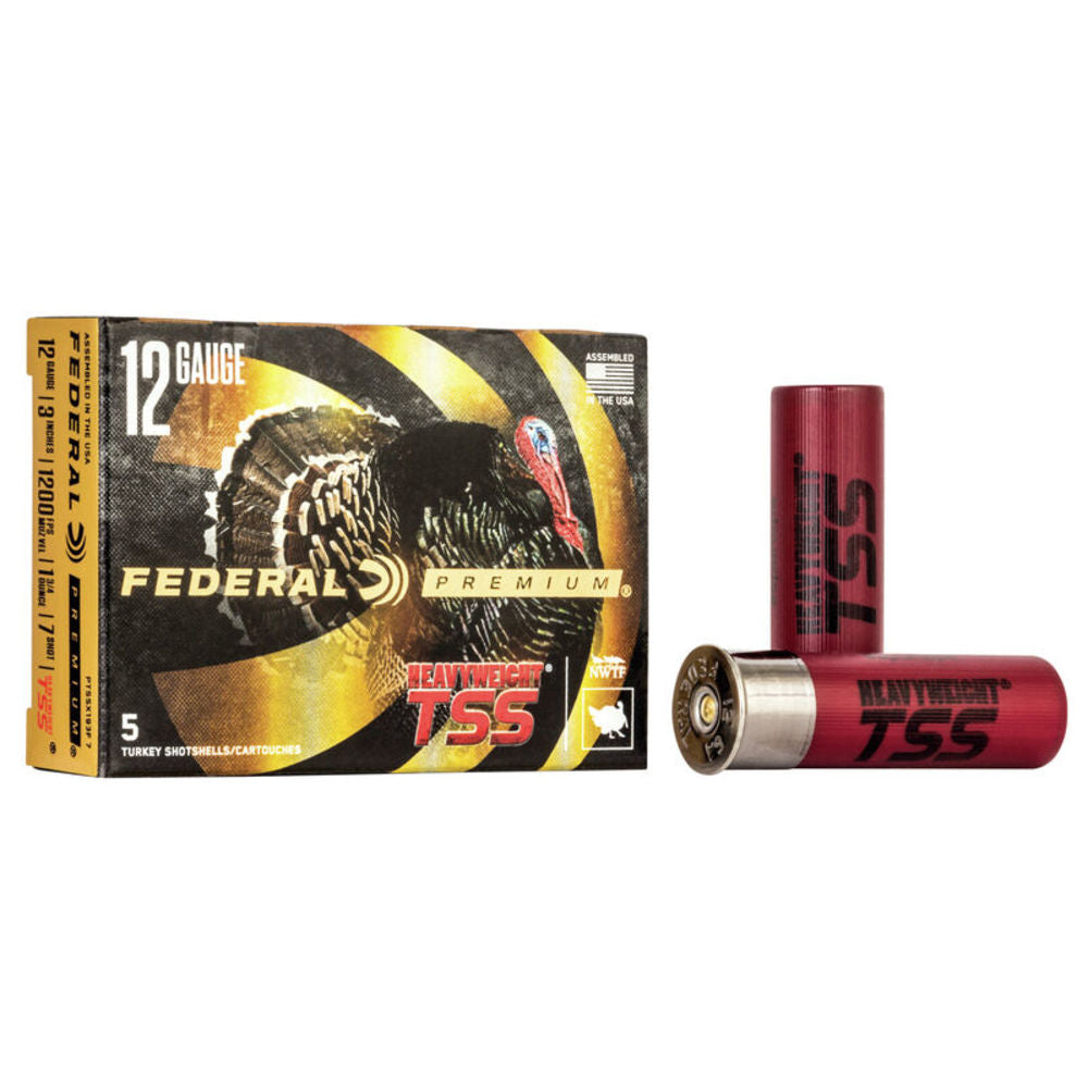 Federal PTSSX193F7 Premium Turkey Heavyweight TSS 12 Gauge 3" 1-3/4oz 7 Shot 1200 fps 604544637984