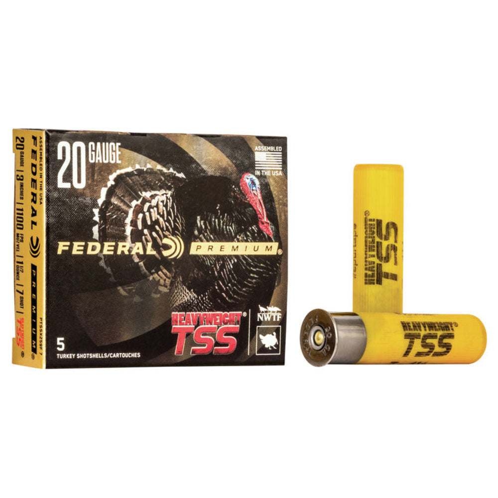 Federal PTSSX259F7 Premium Turkey Heavyweight TSS 20 Gauge 3" 1-1/2oz 7 Shot 1100 fps 604544638011