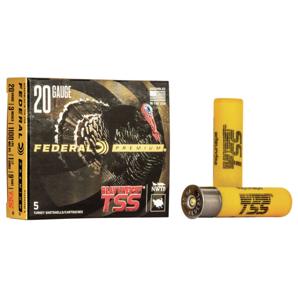 Federal PTSSX259F9 Premium Turkey Heavyweight TSS 20 Gauge 3" 1-1/2oz 9 Shot 1100 fps 604544647488