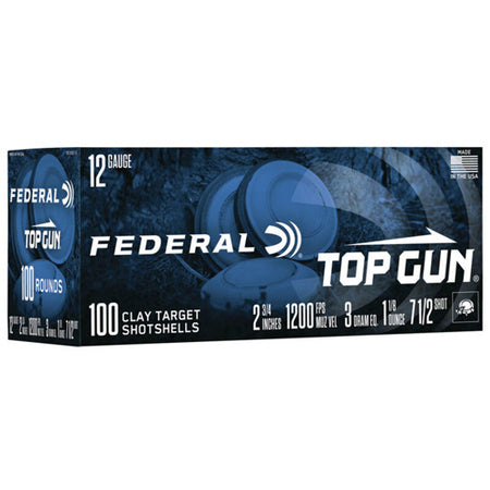 Federal 12 Gauge Shotgun Ammo Top Gun 2.75 in 1-1/8 oz #7.5