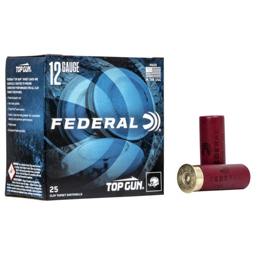 Federal 12 Gauge Shotgun Ammo Top Gun 2.75 in 1 oz #7.5
