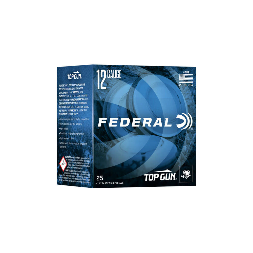 Federal TGS1287.5 Top Gun Sporting 12 Gauge 2.75" 1oz 7.5 Shot 1250 fps 604544646450