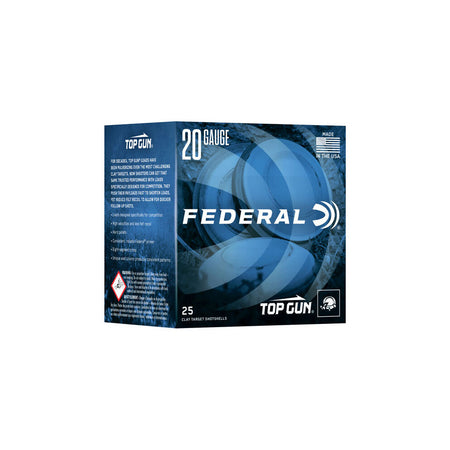 Federal 20 Gauge Shotgun Ammo Top Gun Sporting 2.75 in 7/8 oz #7.5
