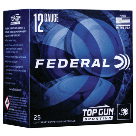 Federal Top Gun Sporting Shotgun Ammo 12 Gauge (12 ga.) 2.75 in. 1330 FPS 1 oz. 8 Shot 25 rd.