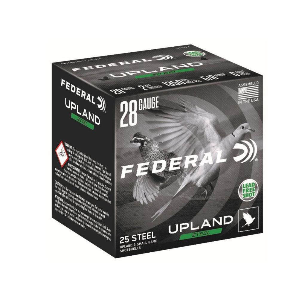 Federal USH287.5 Upland Field & Range 28 Gauge 2.75" 5/8oz 7.5 Shot 1350 fps 604544661330