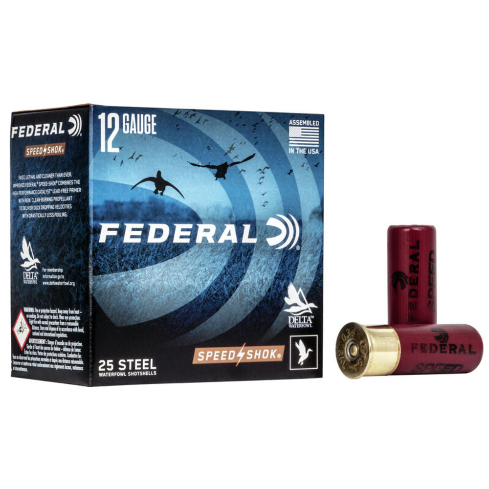 Federal WF1452 Speed-Shok Waterfowl 12 Gauge 2.75" 1-1/8oz 2 Shot 1500 fps 604544628166