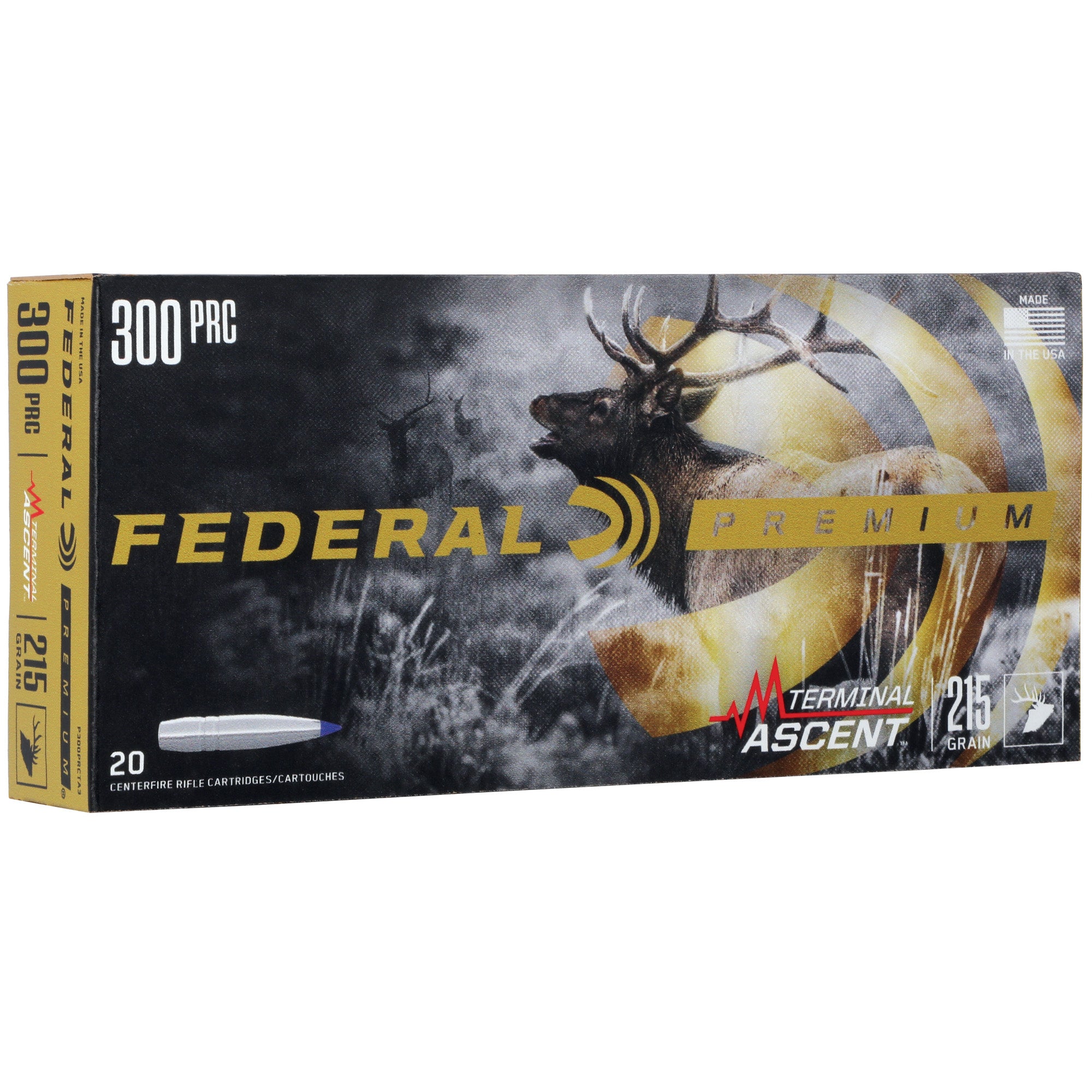 Federal .300 PRC Premium 210 grain Terminal Ascent ammunition