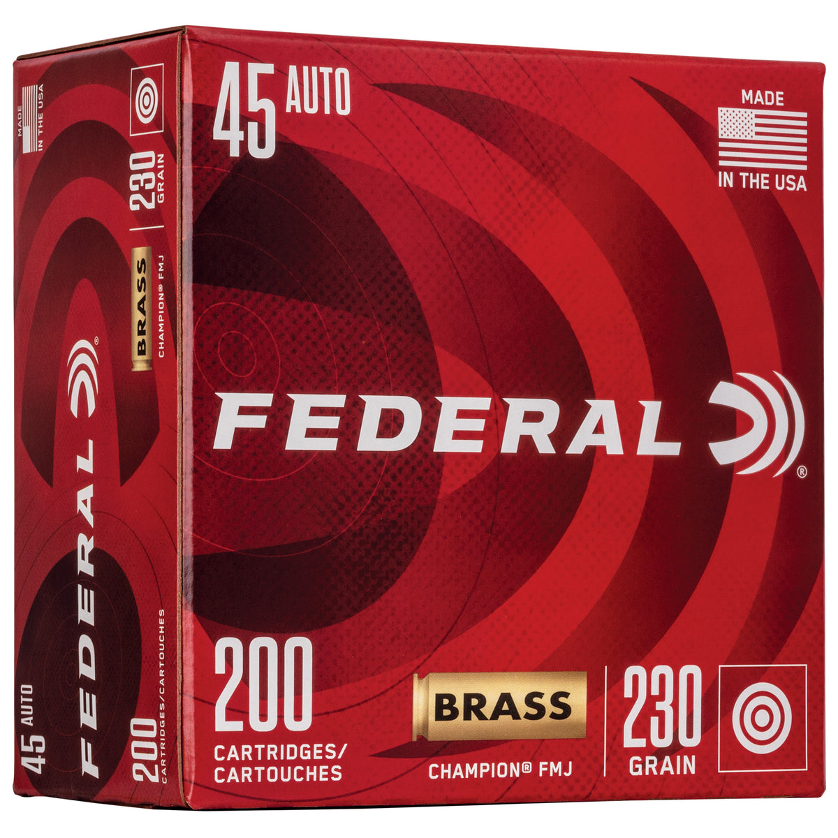 Federal Champion Training Full Metal Jacket 230 Grain .45 ACP/Auto 890 fps 604544634228