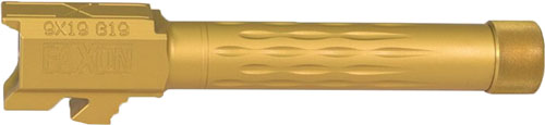 Faxon Glock 19 Replacement 9mm Flame Flute Threaded TiN PVD Barrel