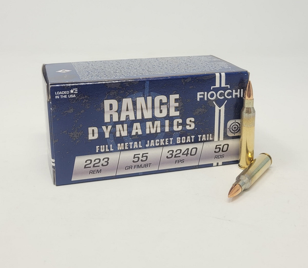 Fiocchi .223 Remington Training Dynamics 55 grain Full Metal Jacket Boat Tail ammunition