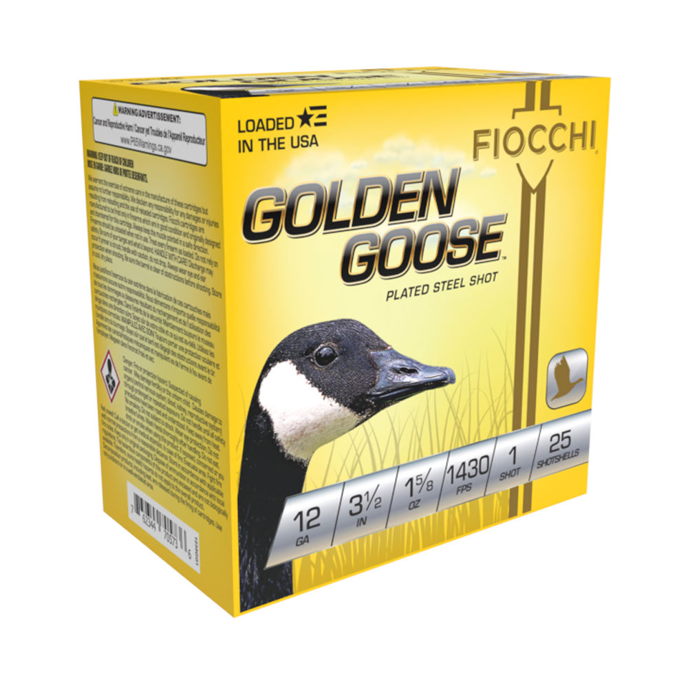 Fiocchi 12 Gauge Shotgun Ammo Golden Goose 3.5 in 1-5/8 oz #1