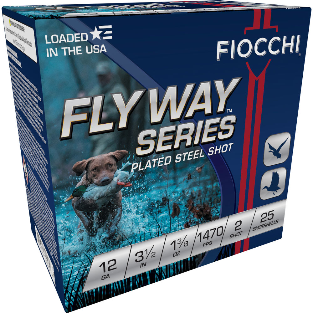 Fiocchi 1235ST2 Flyway Waterfowl 12 Gauge 3.5" 1-3/8oz 2 Shot 1470 fps 762344703374