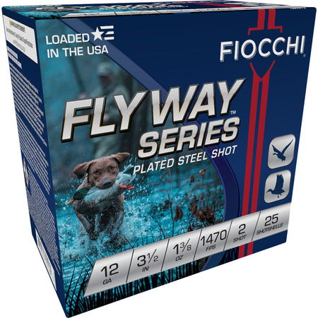 Fiocchi 1235ST2 Flyway Waterfowl 12 Gauge 3.5" 1-3/8oz 2 Shot 1470 fps 762344703374