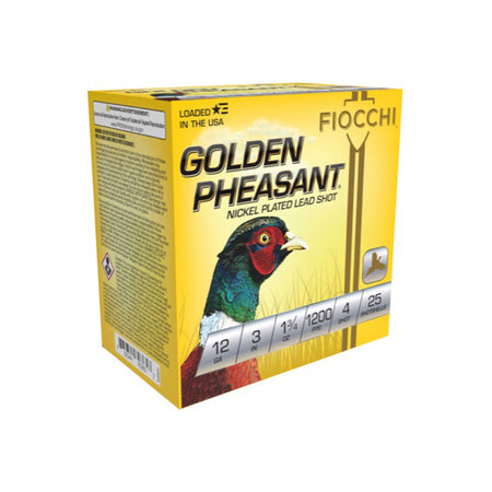 Fiocchi 123GP4 Golden Pheasant Extrema 12 Gauge 3" 1-3/4oz 4 Shot 1200 fps 762344703657