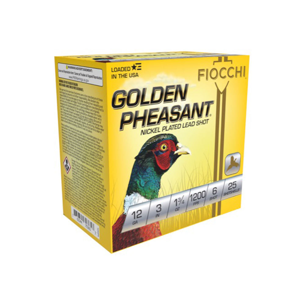 Fiocchi 123GP6 Golden Pheasant Extrema 12 Gauge 3" 1-3/4oz 6 Shot 1200 fps 762344703671
