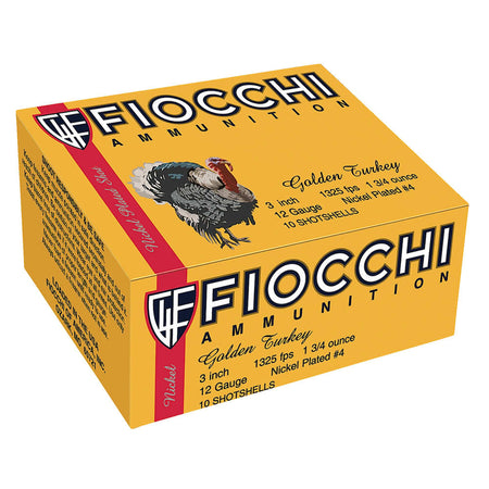 Fiocchi 123TRKC6 Golden Turkey Hunting 12 Gauge 3" 1-3/4oz 6 Shot 1200 fps 762344703732