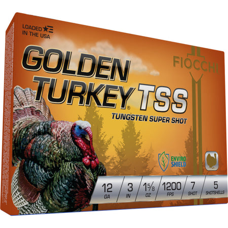 Fiocchi 123TSS7 Golden Turkey TSS 12 Gauge 3" 1-5/8oz 7 Shot 1200 fps 762344713038