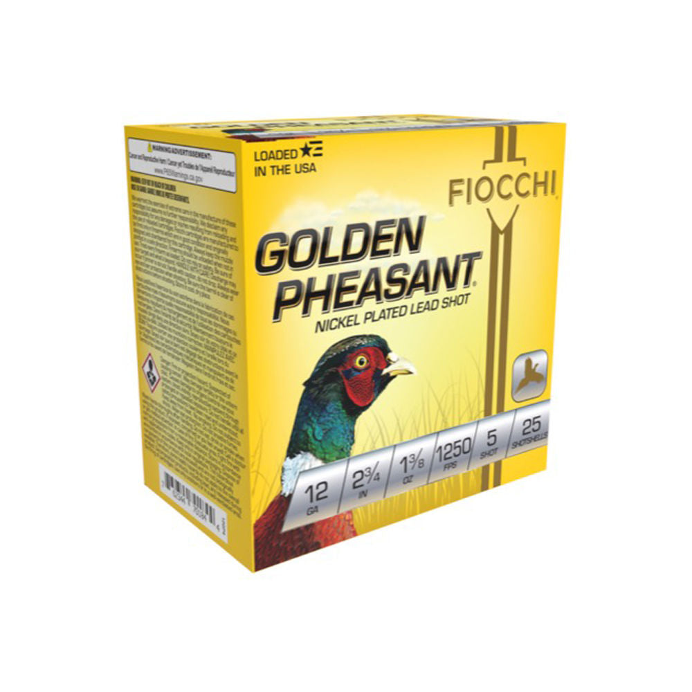 Fiocchi 12GP5 Golden Pheasant Extrema 12 Gauge 2.75" 1-3/8oz 5 Shot 1250 fps 762344701851