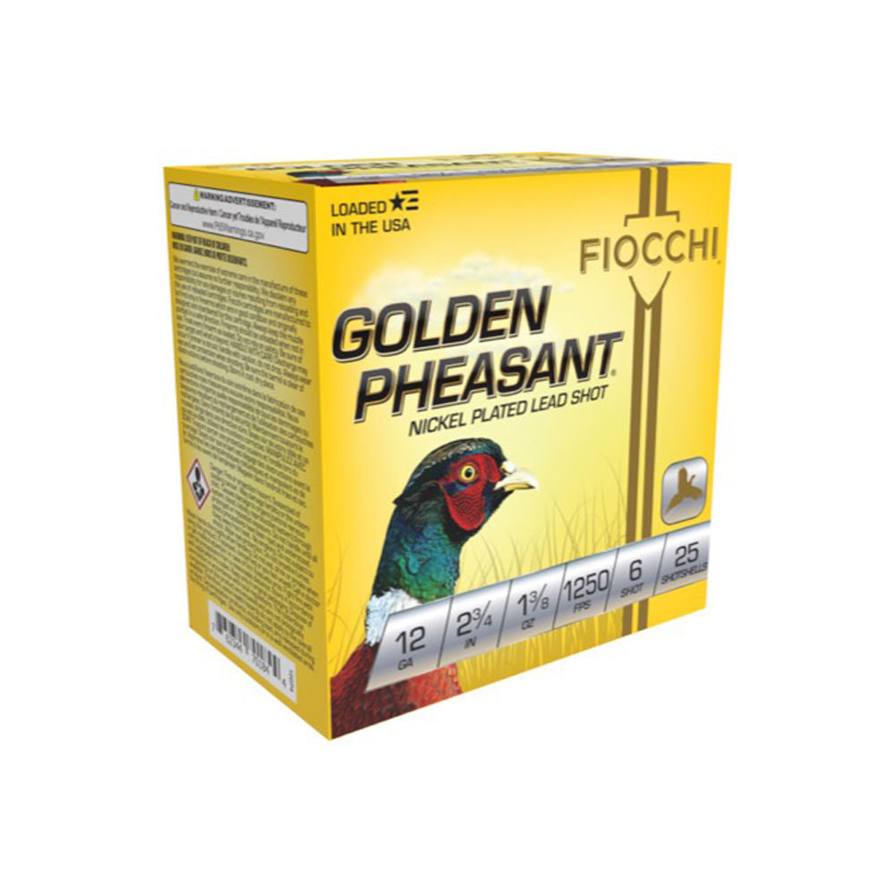 Fiocchi 12GP6 Golden Pheasant Extrema 12 Gauge 2.75" 1-3/8oz 6 Shot 1250 fps 762344701868