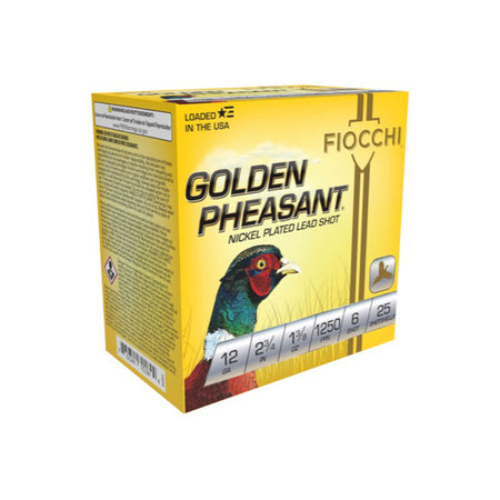 Fiocchi 12GP6 Golden Pheasant Extrema 12 Gauge 2.75" 1-3/8oz 6 Shot 1250 fps 762344701868