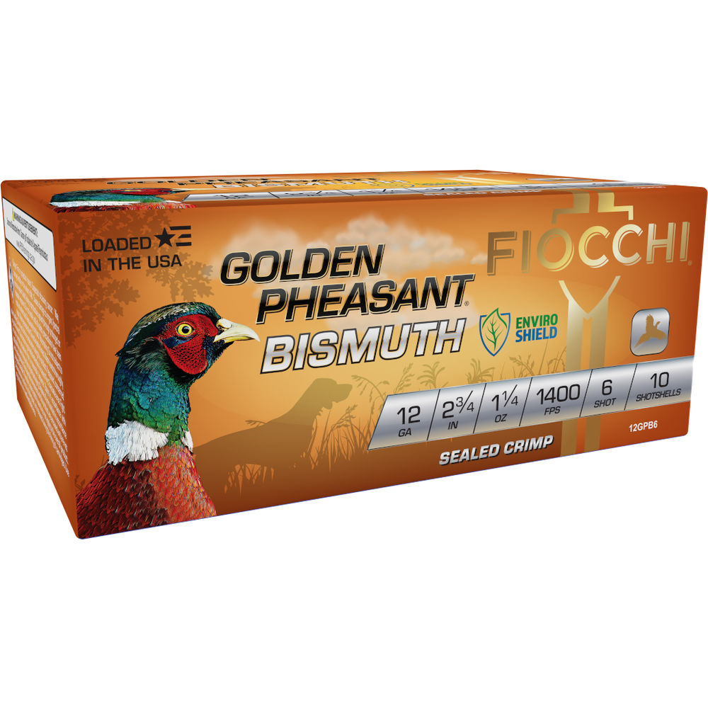 Fiocchi 12 Gauge Shotgun Ammo Golden Pheasant 2.75 in 1-1/4 oz #6