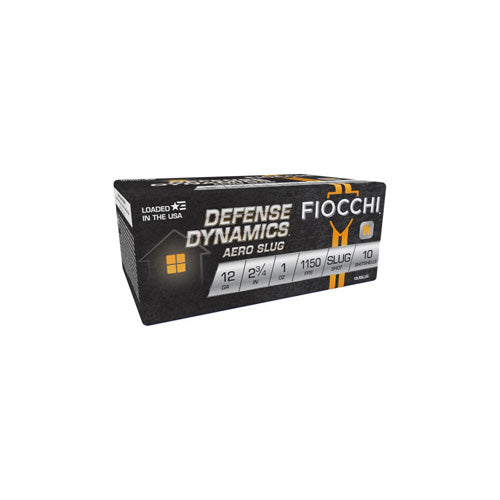 Fiocchi 12LRSLUG Defense Dynamics Aero 12 Gauge 2.75" 1oz Rifled Slug 1150 fps 762344706092