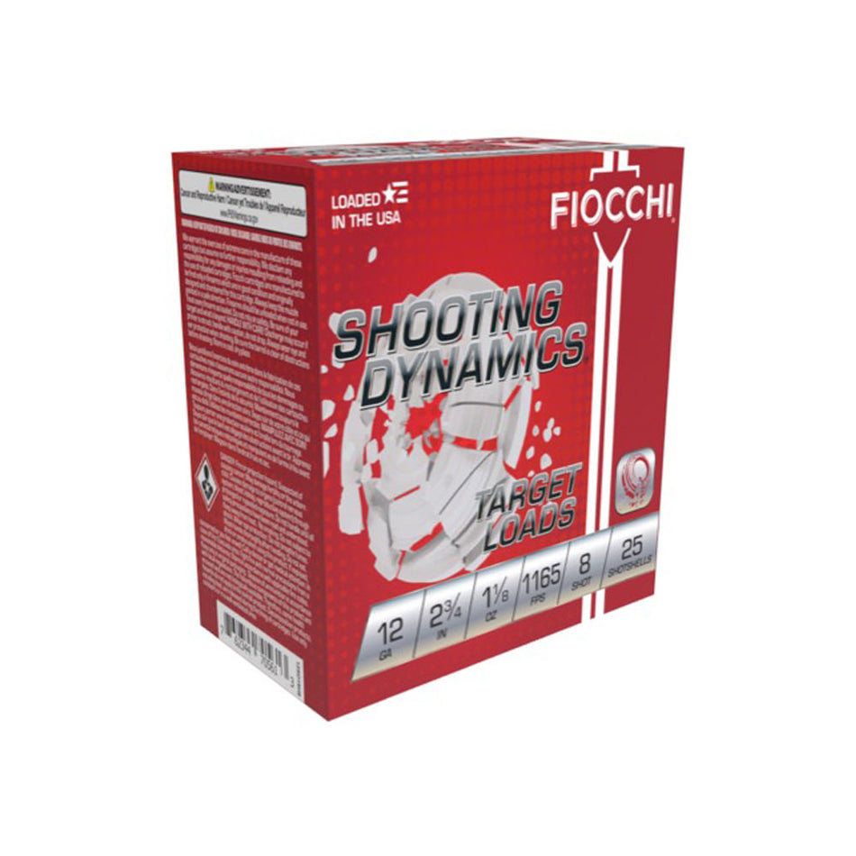 Fiocchi 12SD18L8 Shooting Dynamics Target 12 Gauge 2.75" 1-1/8oz 8 Shot 1165 fps 762344705590