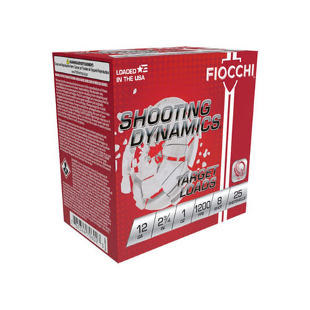 Fiocchi 12SD1H8 Shooting Dynamics Target 12 Gauge 2.75" 1oz 8 Shot 1200 fps 762344705569