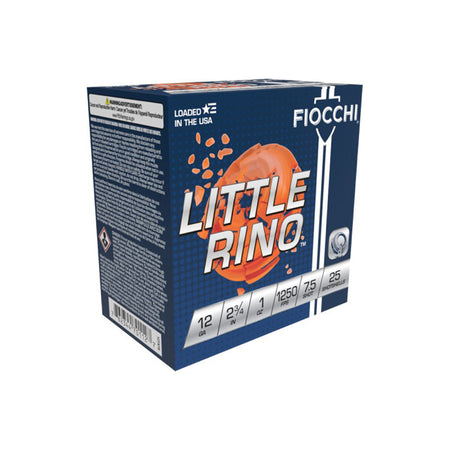 Fiocchi 12TX75 Exacta Target Little Rino 12 Gauge 2.75" 1oz 7.5 Shot 1250 fps 762344701127