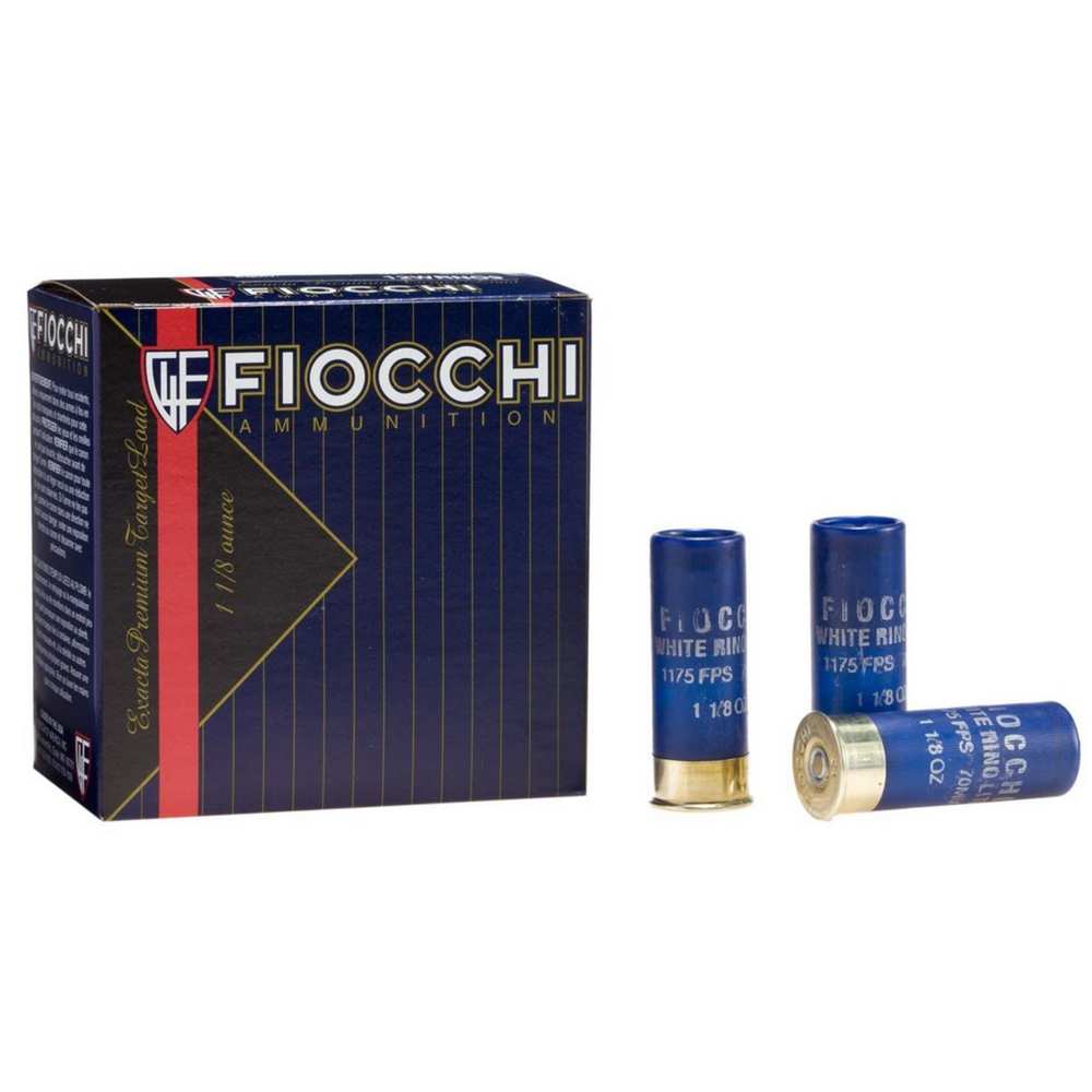 Fiocchi 12WRNO8 Exacta Target White Rino Target 12 Gauge 2.75" 1-1/8oz 8 Shot 1250 fps 762344701660