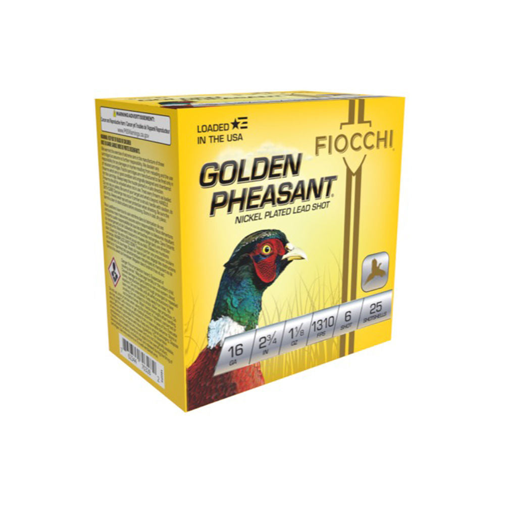 Fiocchi 16GP6 Golden Pheasant Extrema 16 Gauge 2.75" 1-1/8oz 6 Shot 1310 fps 762344704739