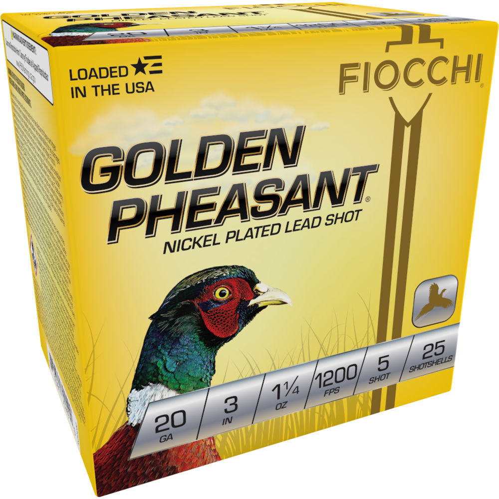 Fiocchi 20 Gauge Shotgun Ammo Golden Pheasant Extrema 3 in 1-1/4 oz #5