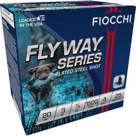 Fiocchi 203ST4 Flyway Waterfowl 20 Gauge 3" 7/8oz 4 Shot 1500 fps 762344703039