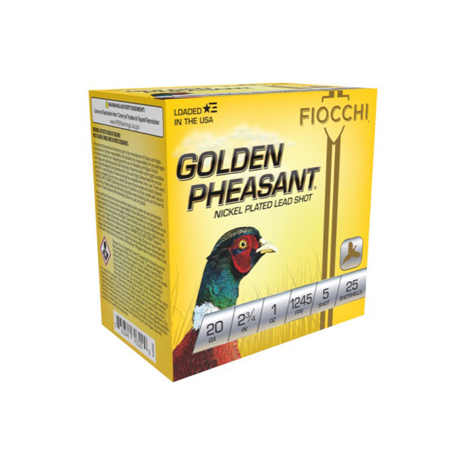 Fiocchi 20GP5 Golden Pheasant Extrema 20 Gauge 2.75" 1oz 5 Shot 1245 fps 762344703299