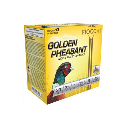 Fiocchi 20GP6 Golden Pheasant Extrema 20 Gauge 2.75" 1oz 6 Shot 1245 fps 762344703305