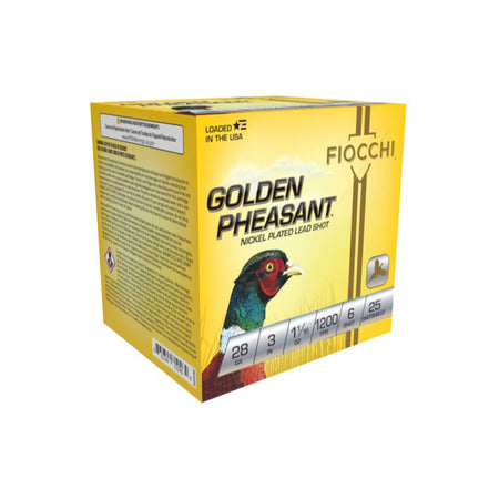 Fiocchi 28 Gauge Shotgun Ammo Golden Pheasant Extrema 3 in 1-1/16 oz #5