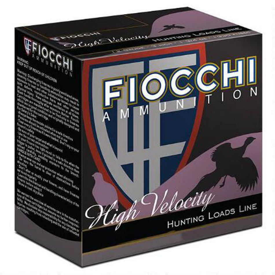 Fiocchi 28 Gauge Shotgun Ammo Field Dynamics High Velocity Upland Game Load 3 in 1 oz #7.5