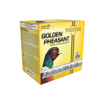 Fiocchi 28GP6 Golden Pheasant Extrema 28 Gauge 2.75" 7/8oz 6 Shot 1300 fps 762344703800